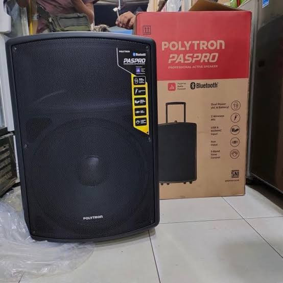 POLYTRON PASPRO 12F3 SPEAKER AKTIF PORTABLE 12 Inch Bluetooth PASPRO-12F3 PASPRO12F3 NEW ORI GARANSI RESMI