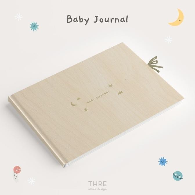 

Baby Journal Custom Nama / Buku Journal Bayi Thre Design