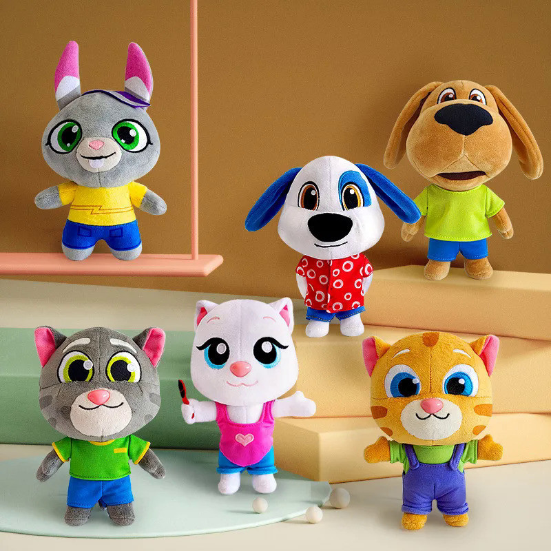 Boneka Tom Angela 18Cm Bisa Berbicara, dengan Pakaian Yang Bisa Diubah, Mainan Mewah, Boneka Tom Ang