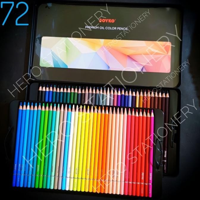 

Joyko Pensil Warna Premium Oil Color Pencil Kaleng 72 Warna Tc126-72