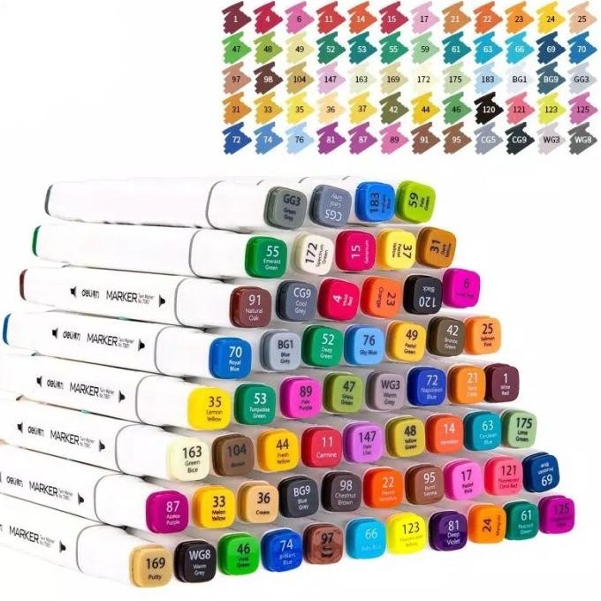 

Deli Artist'S Alcohol Based Marker - Twin Tip Markers Spidol Dual