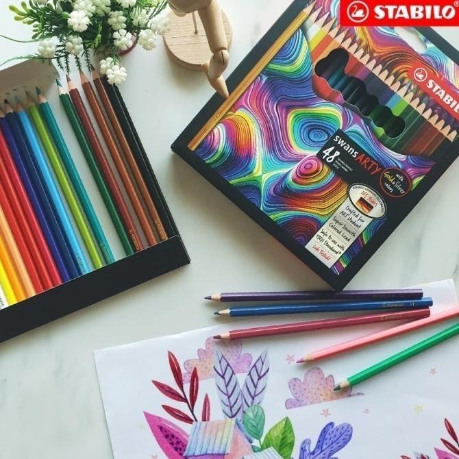 

Pensil Warna Stabilo Swans Arty 48 Warna