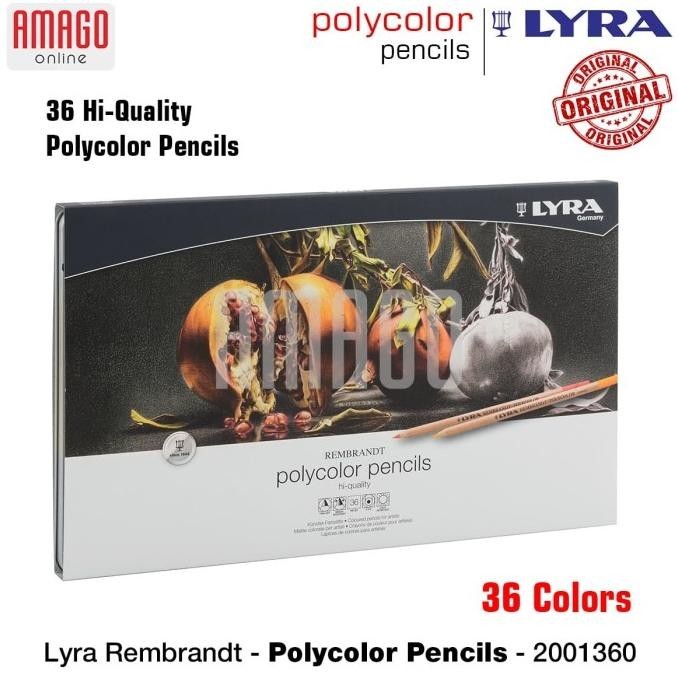 

Lyra - Rembrandt Polycolor Pencils - 36 Pcs - Assorted Colors- 2001360