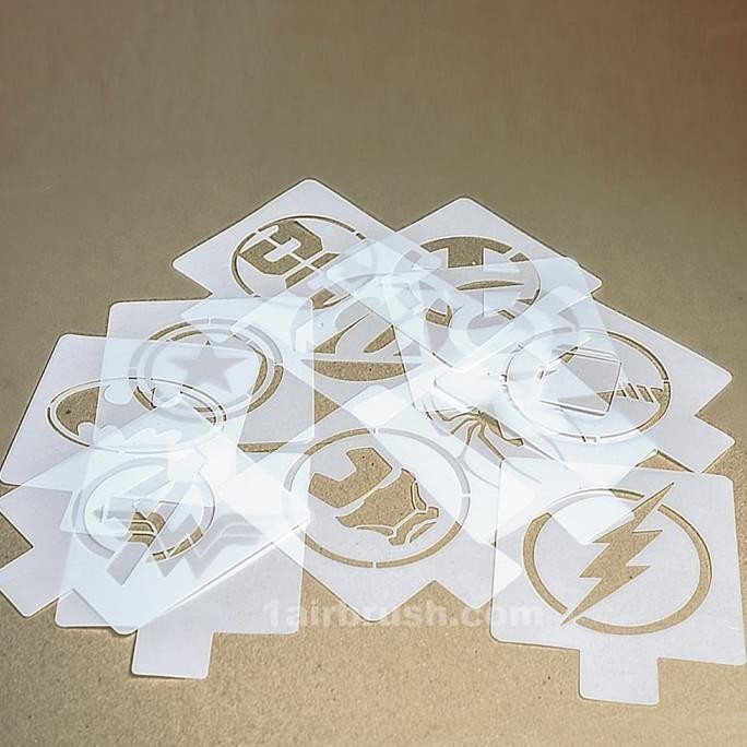 

Stencil Super Hero Spiderman/ Batman/ Thor/ Avengers/ Wonder Woman