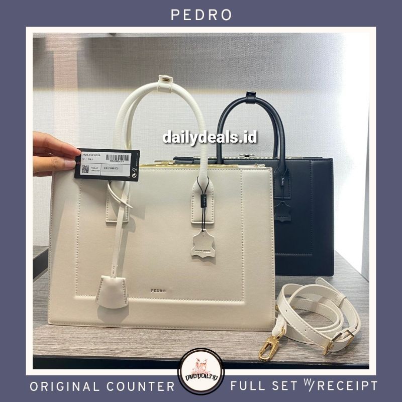 PW2-55210029 Leather Top Handle - Jastip P3DRO ORIGINAL COUNTER TAS BAG STORE STRUK ASLI MALL
