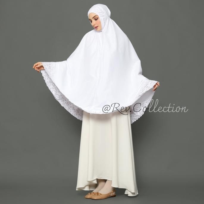 Bergo Kantong Putih Polos Super Jumbo Perlengkapan Haji dan Umroh