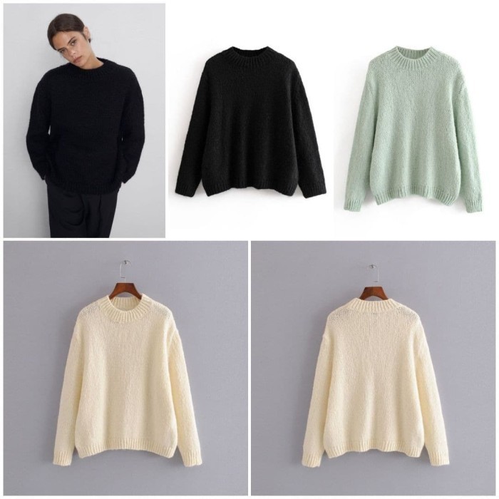 Sweater Rajut Wanita Tebal Korea Style