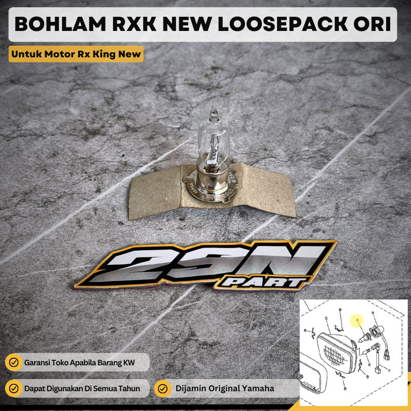 BOHLAM LAMPU DEPAN REFLEKTOR RX KING | ASLI ORIGINAL YAMAHA