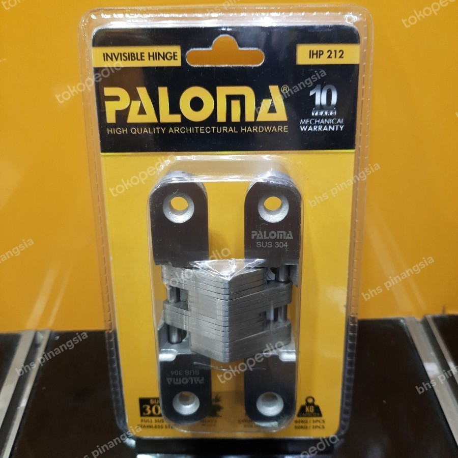 invisible hinge concealed paloma IHP 212 engsel tanam jendela SUS 304