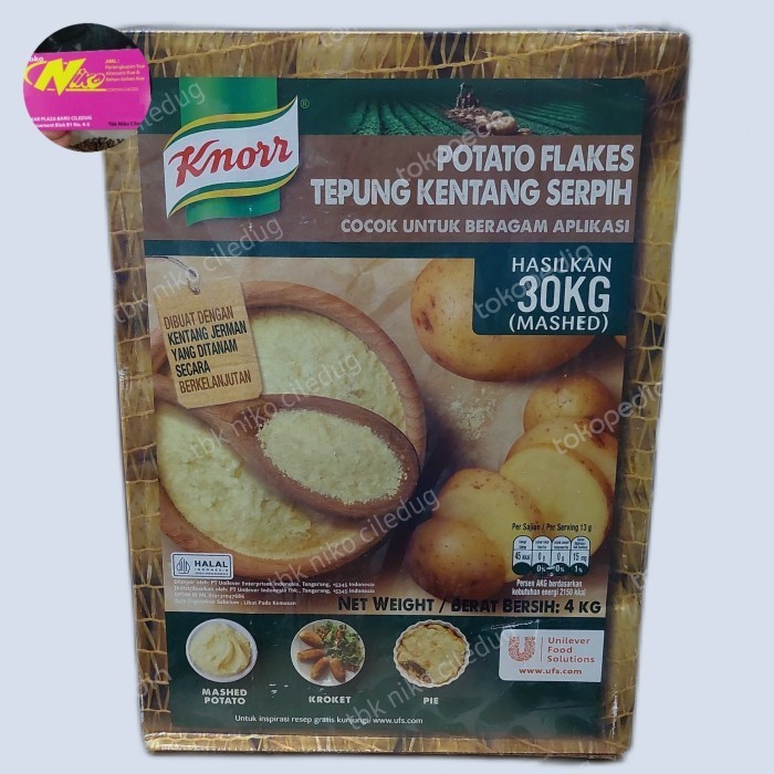 

Terbaru Knorr Potato Flakes Tepung Kentang Serpih 1Kg Grab Dan Gojek Promo Terlaris