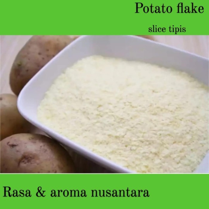 

Terbaru Potato Flake 1Kg / Tepung Kentang Slice Tipis Promo Terlaris