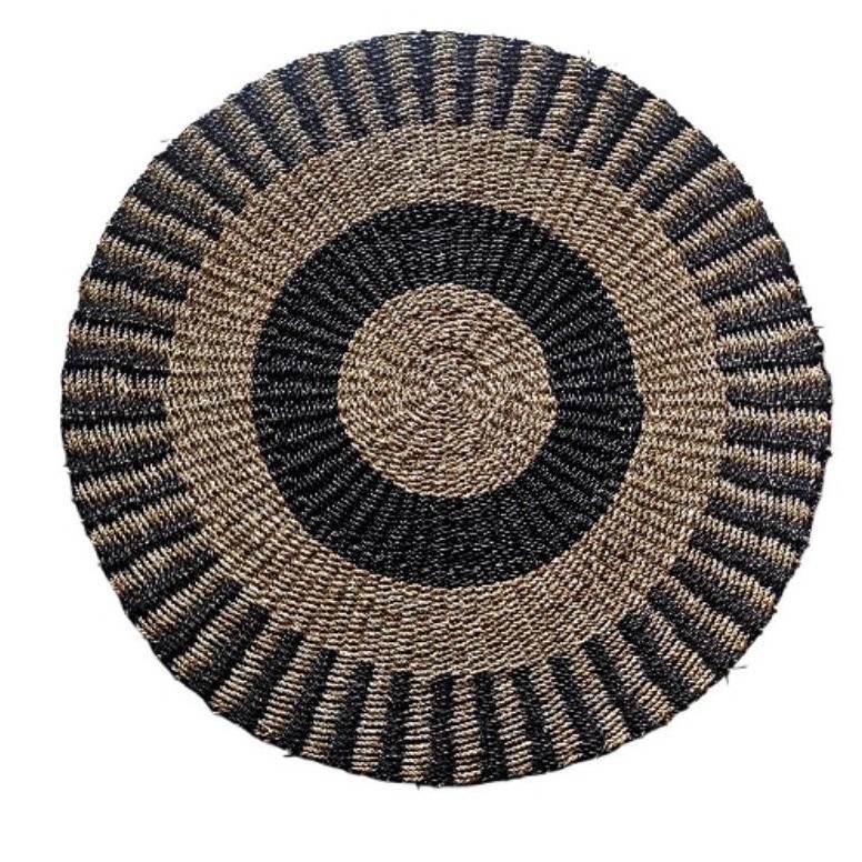 [LOOK STYLISH] Karpet anyaman/Karpet anyaman seagrass/Karpet bulat/Karpet eceng gondok/Rug