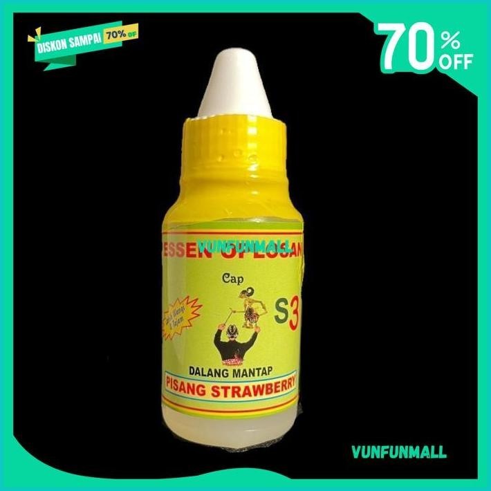 ESSENT PISANG STRAWBERRY S3 OPLOSAN DALANG MANTAP BEST SELLER 