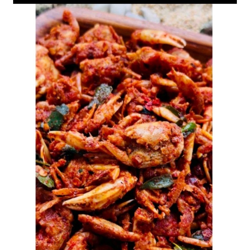 

BABY CRAB CRISPY PEDAS / KEPITING KRIUK PEDAS 100GR