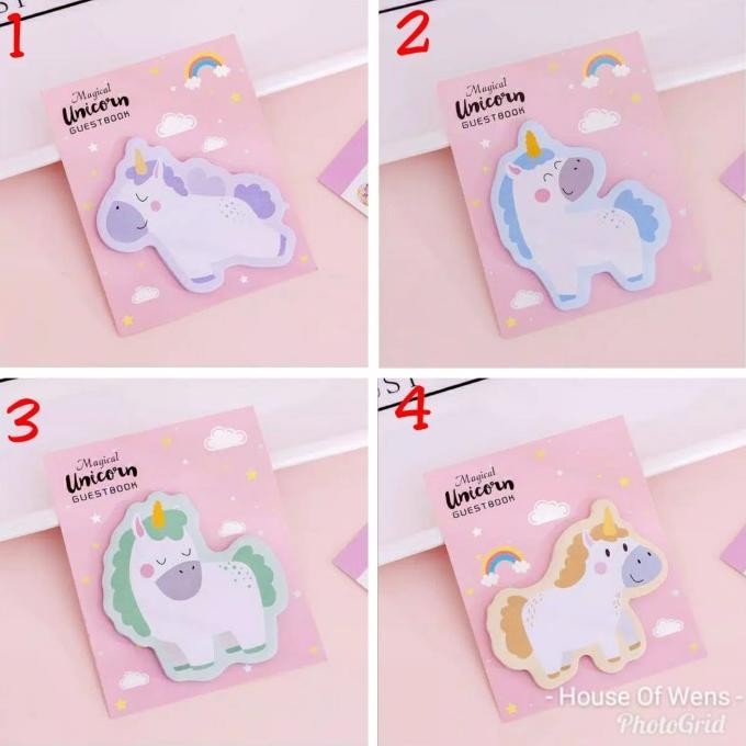 

New Sticky Note Unicorn - Memo Tempel Unicorn Original