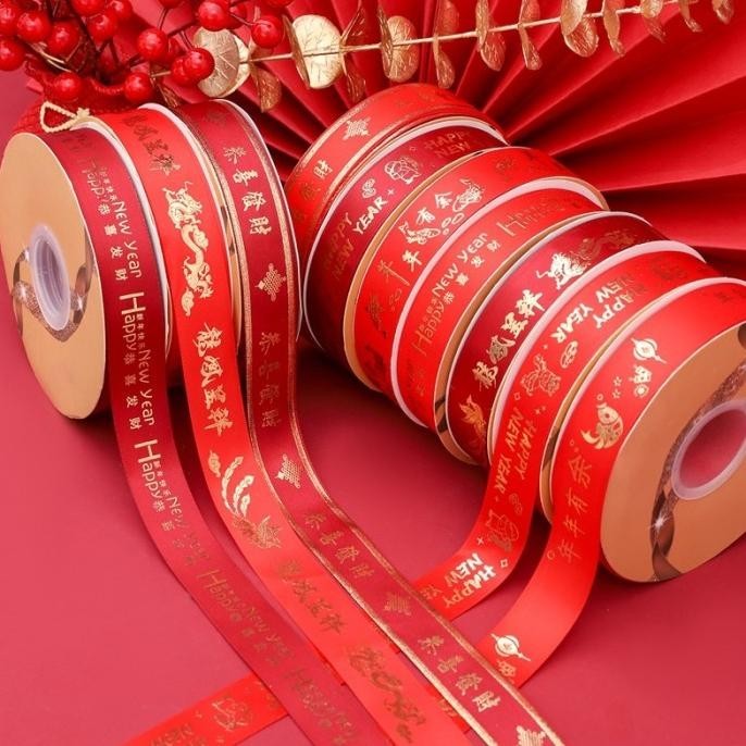 

OLH - Pita Imlek Gong Xi Fa Cai 25y Pita Kado Merah Fu Fuk Hoki Happy New TERLARIS