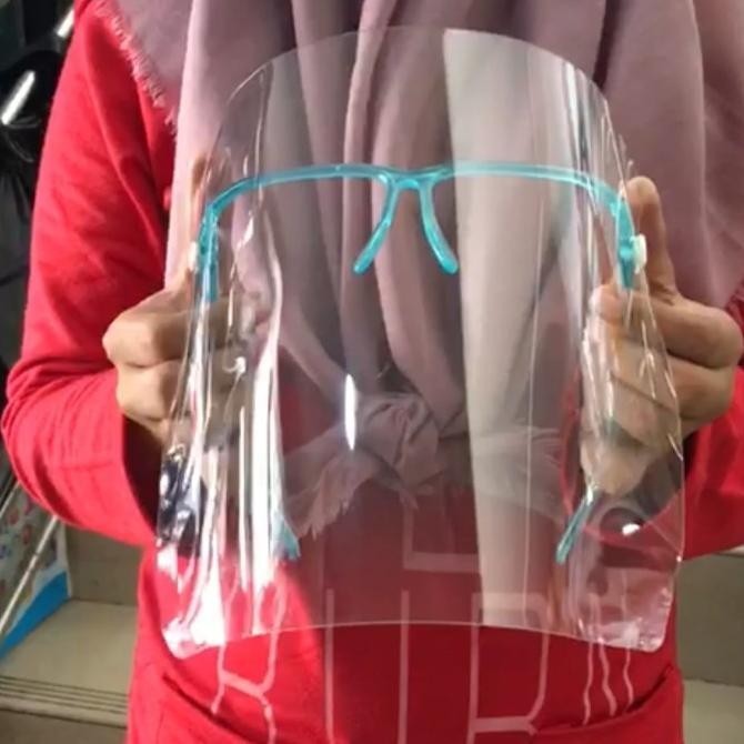 OLH - Face Shield Kacamata On Off Faceshield Kacamata Buka Tutup Open Close TERLARIS