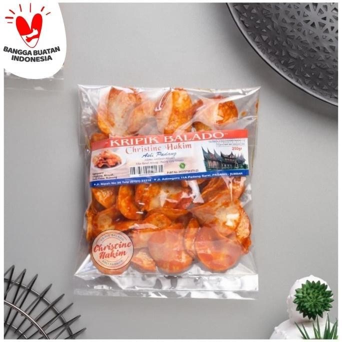 

keripik balado christine hakim 250g bulat / sanjai balado christine hakim