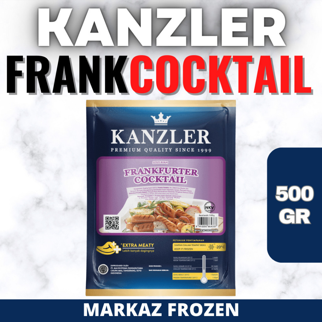 

KANZLER FRANKFURTER COCKTAIL 500GR (20/Q)