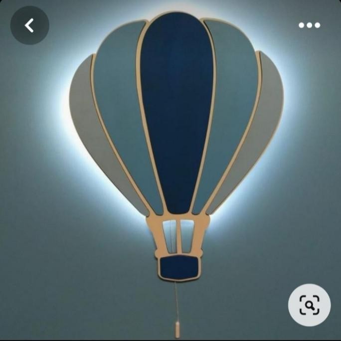 Lampu balon udara-hiasan dinding-lampu kamar anak