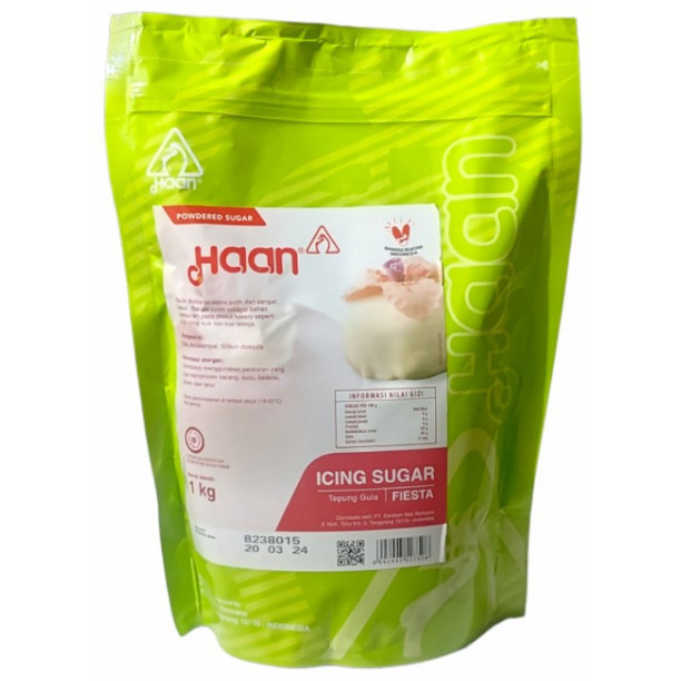 

Terlaris HAAN FIESTA ICING SUGAR 1kg / Gula Halus SALE