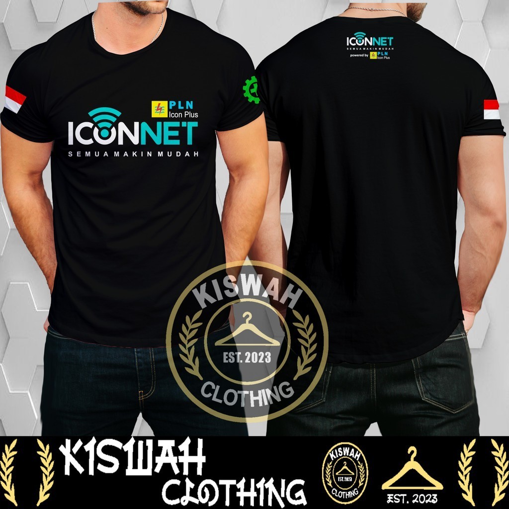 Kaos Tshirt ICONNET PLN Icon Plus DB Kaos Distro