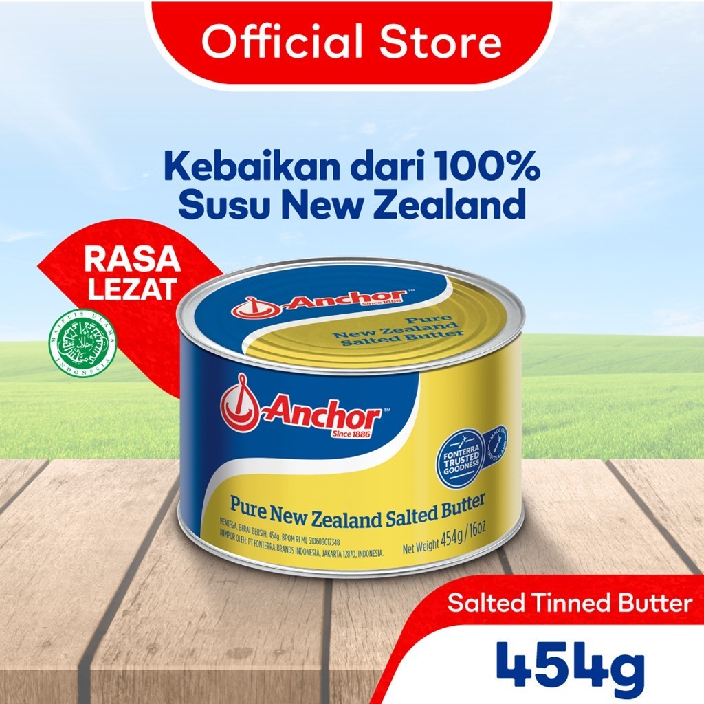 

Anchor Salted Butter 454g - Mentega Asin New Zealand