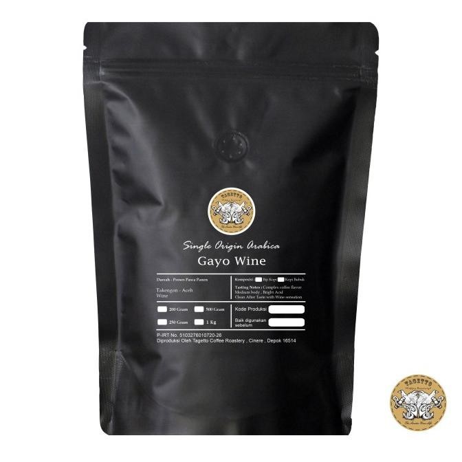 

KOPI ARABIKA GAYO WINE NATURAL 200GR BIJI / BUBUK | ARABICA ACEH GAYO