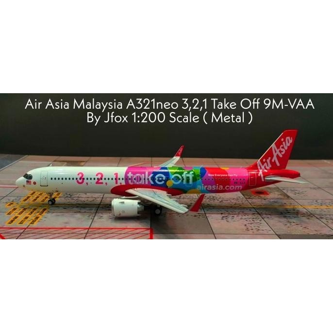 AirAsia Malaysia A321neo 3,2,1 Take Off 9M-VAA By JFox 1:200 Scale