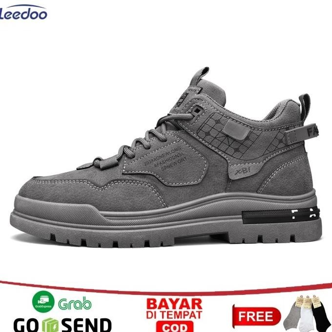 Leedoo Sepatu Kerja Pria Kekinian Casual Sneakers Olahraga Kerja MC464
