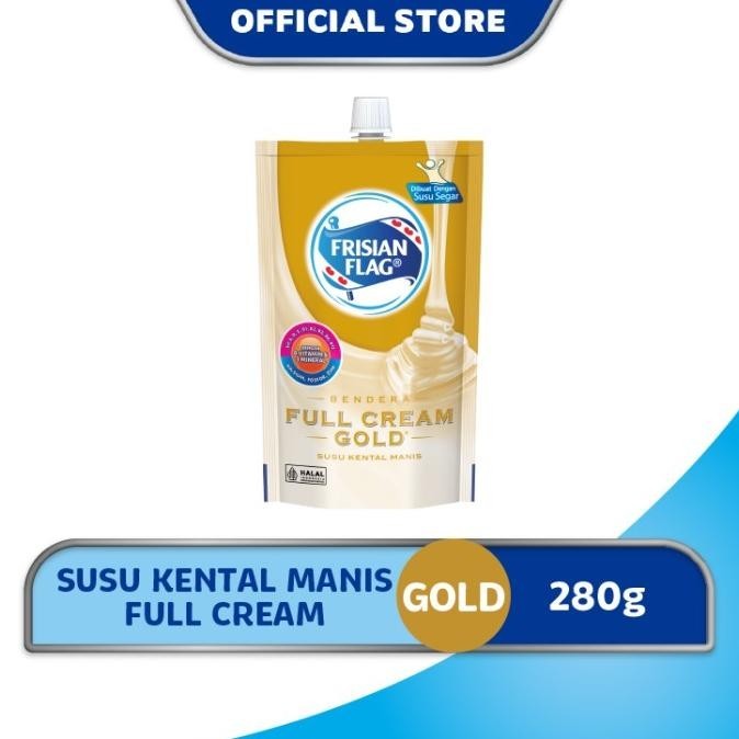 

Frisian Flag Bendera Susu Kental Manis Gold Pouch 280g