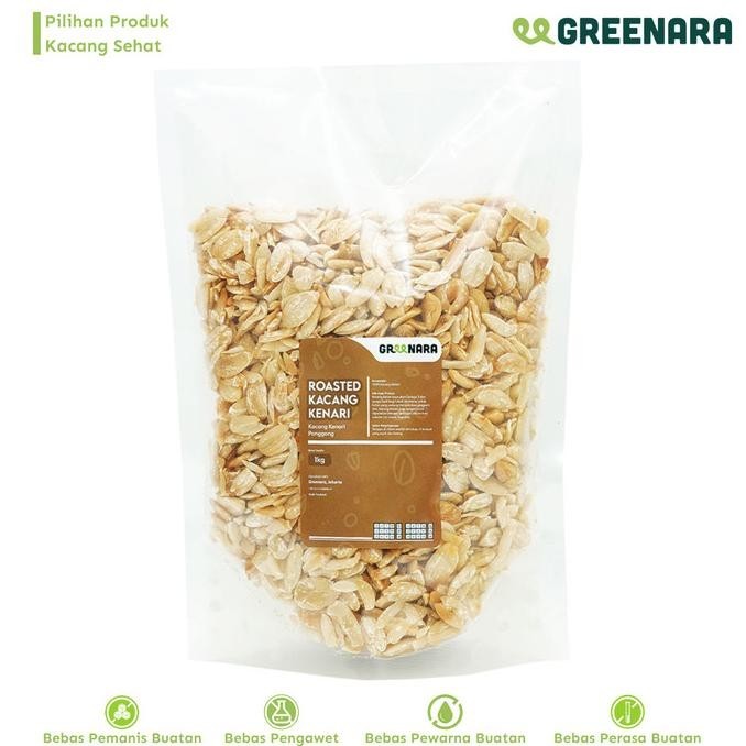 

Greenara Kacang Kenari Panggang 1 Kg / Roasted Kenari Nuts