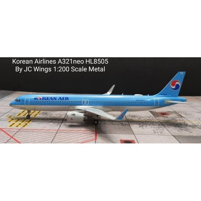 Korean Air A321neo HL8505 By JC Wings 1:200 Scale