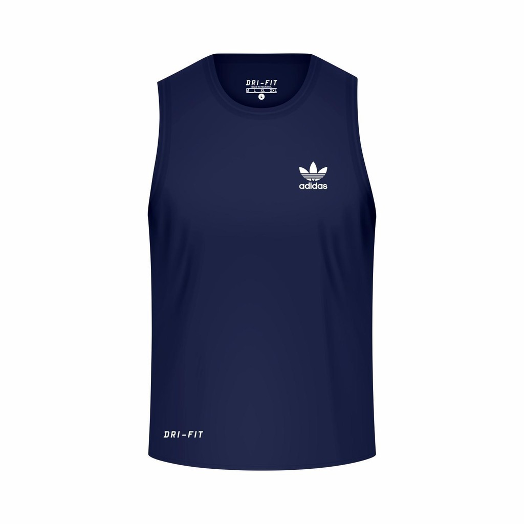 Baju running cowok  Singlet gym putih
