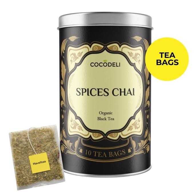 

SPICES CHAI | Big Tin | Cocodeli by Haveltea Organic | Teh Rempah Jahe