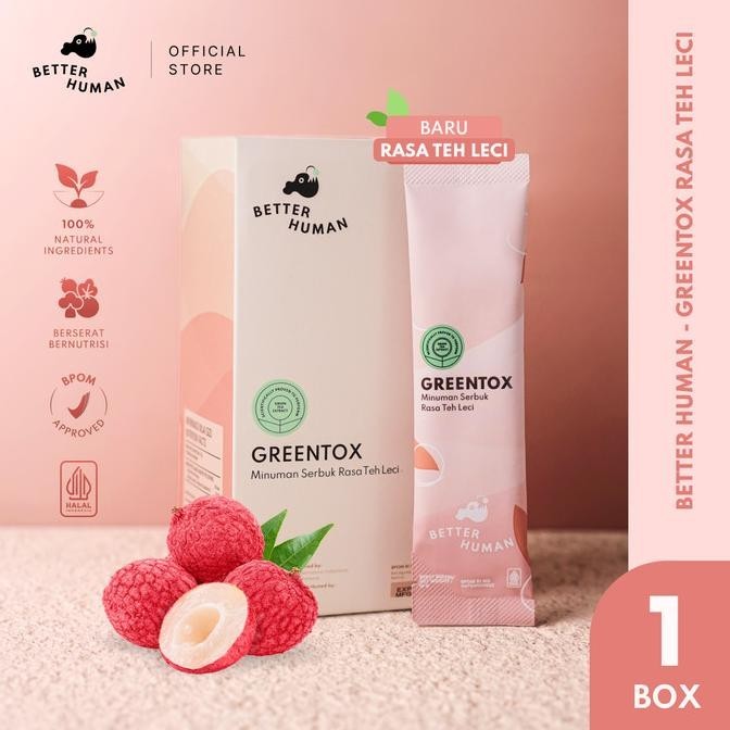 

Better Human Lychee Tea - 1 Box isi (10 Sachet)