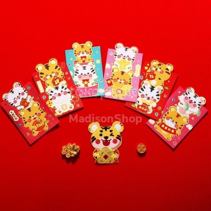 

OLH - Angpao Imlek Pendek Angpau Macan 2022 Terbaru Amplop Ampau Sincia TERLARIS