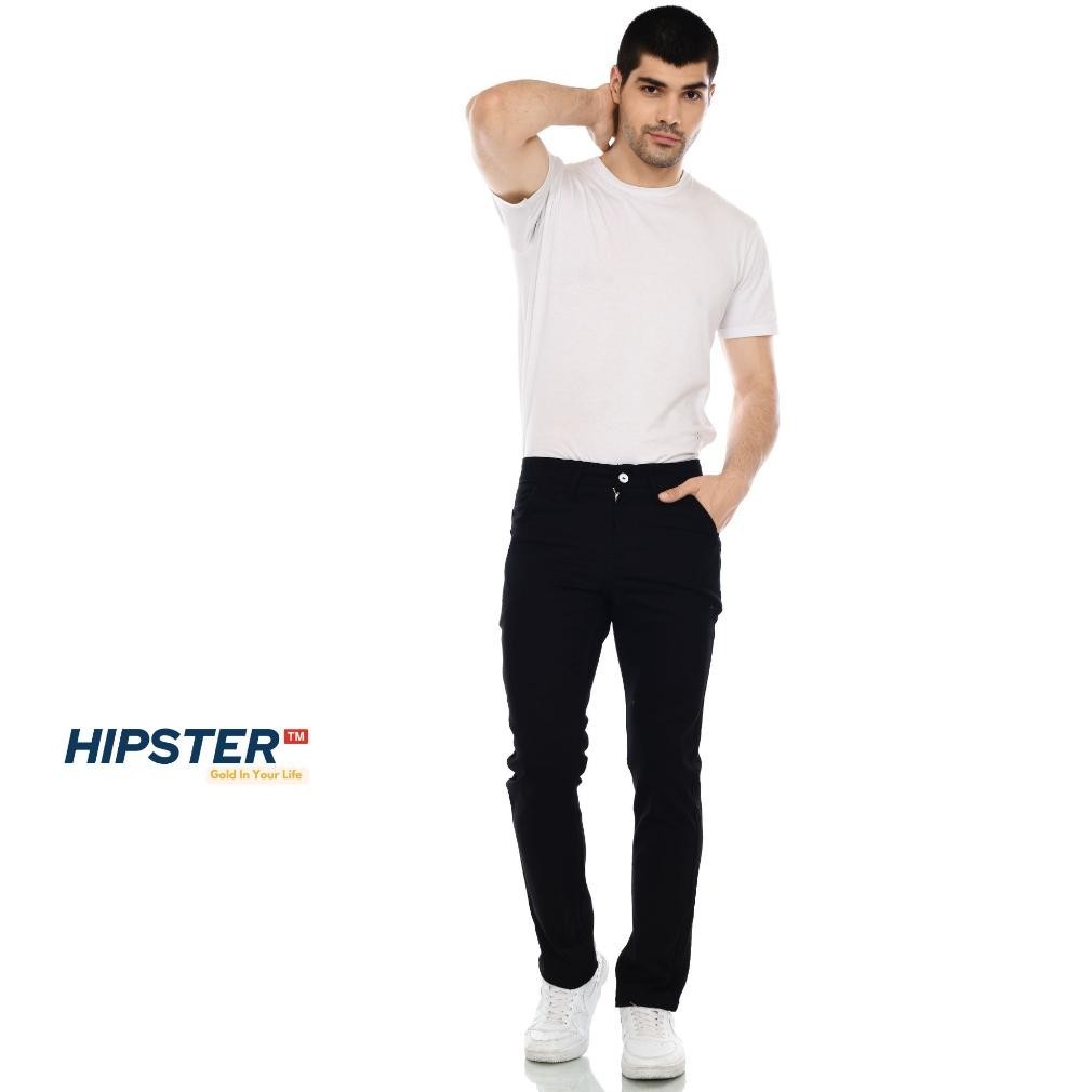 Celana Panjang Tactical Pria Hipster Celana Jeans Hitam Size 26 Sampai 42