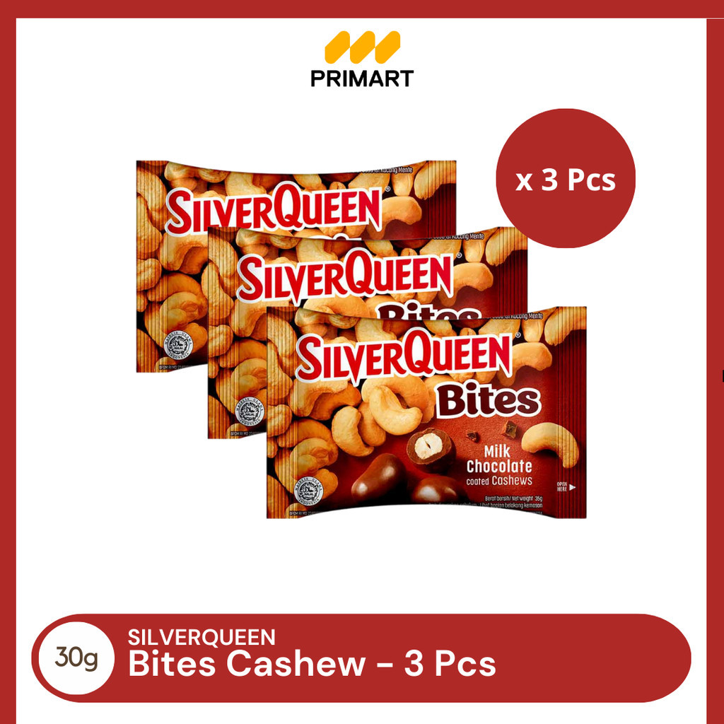 

Silver Queen Coklat Bites Cashew 35 gram - 3 Pcs