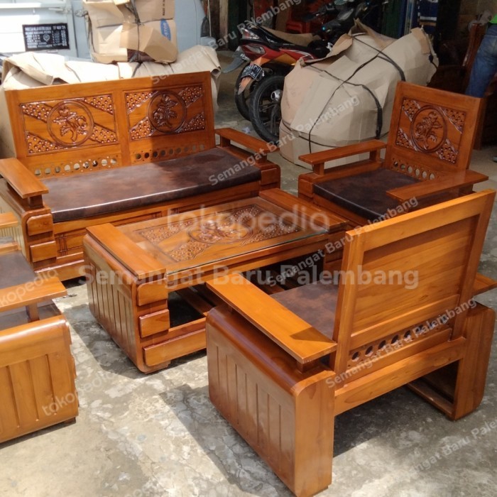 paling diminati] Kursi tamu jati Jepara Minimalis / Kursi Jati Minimalis susunan 2111