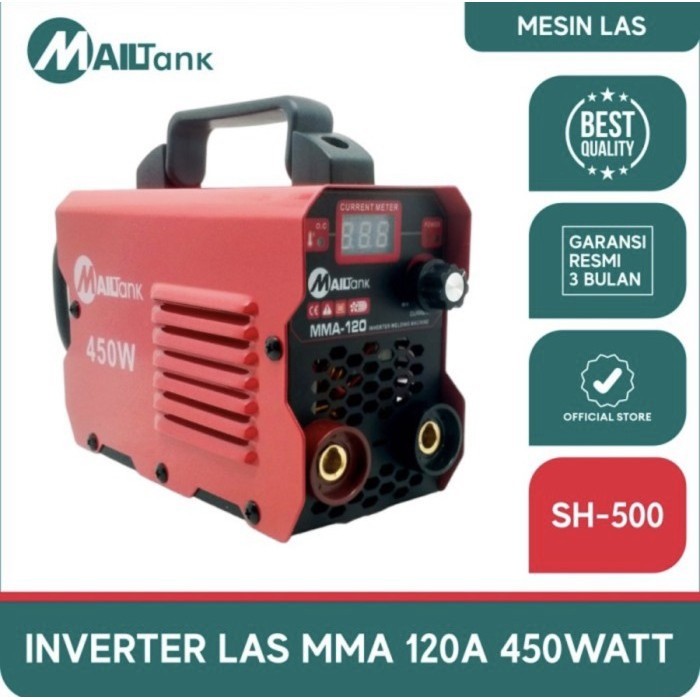 Las Listrik 450 Watt 120 Ampere Mma Mesin Travo Inverter Mailtank