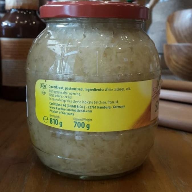 

Kuhne Barrel Sauerkraut / Fermented Cabbagge 850 Gr
