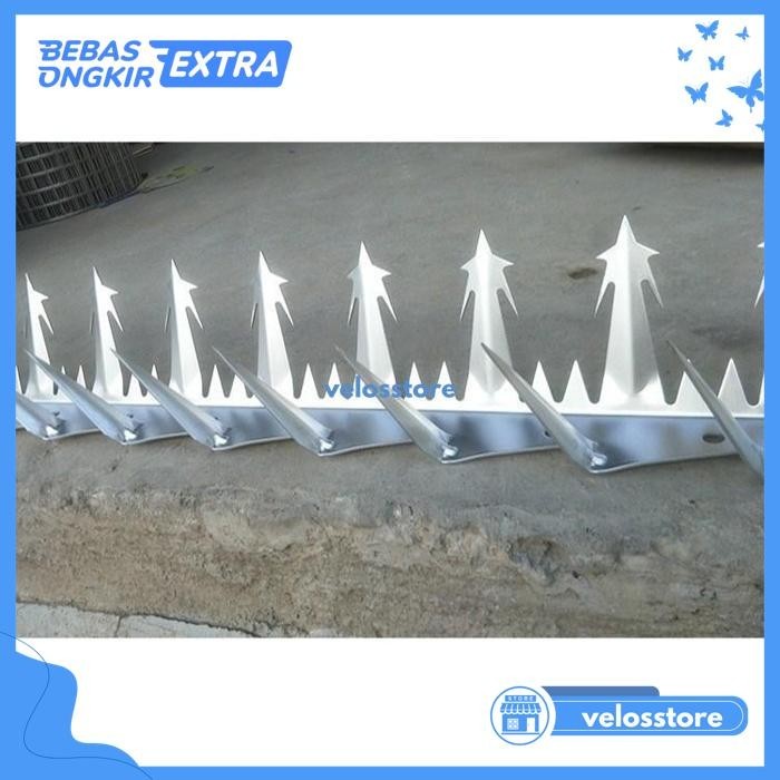 KAWAT WALL SPIKE (2MM) ANTI MALING PANJAT TEMBOK KAWAT DURI (LARGE)/SPIKE WALL BAHAN BERKUALITAS