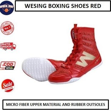 WESING Boxing SHOES / Sepatu Tinju WESING - RED GT