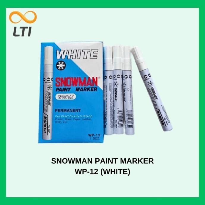 

Paint Marker Snowman Medium Tip White / Wp / Lusin