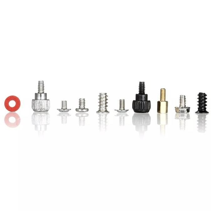 228Pcs Baut Set Komputer Thumb Screw Washer Standoff Spacer Kit