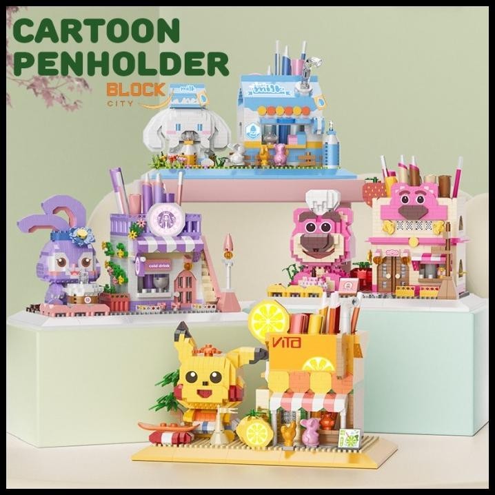 

BEST DEAL NANO BLOCK PEN HOLDER SERIES BLOK SUSUN TEMPAT PENSIL MAINAN KREATIF