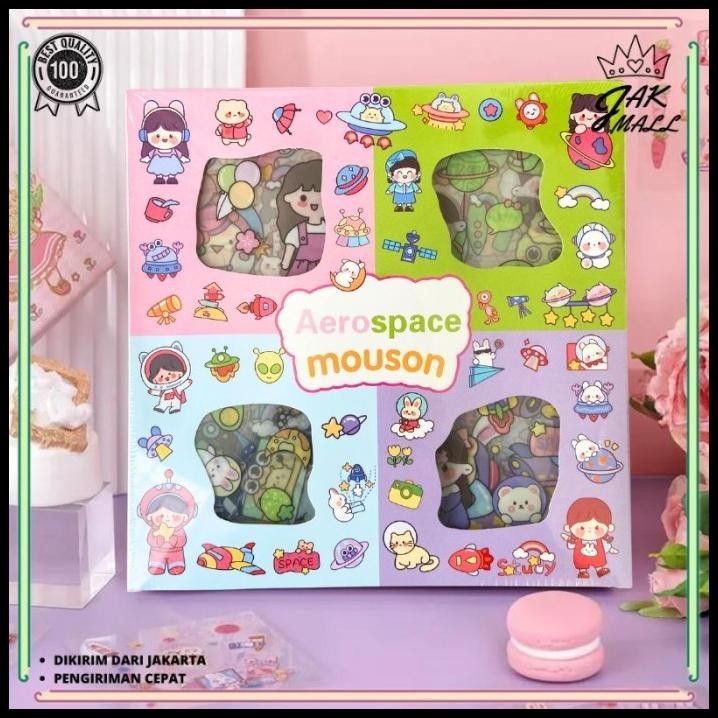 

HOT DEAL STIKER 2D 100 LEMBAR STICKER MOUSON KARTUN KOREA LUCU ANTI AIR JM !!!!!!!