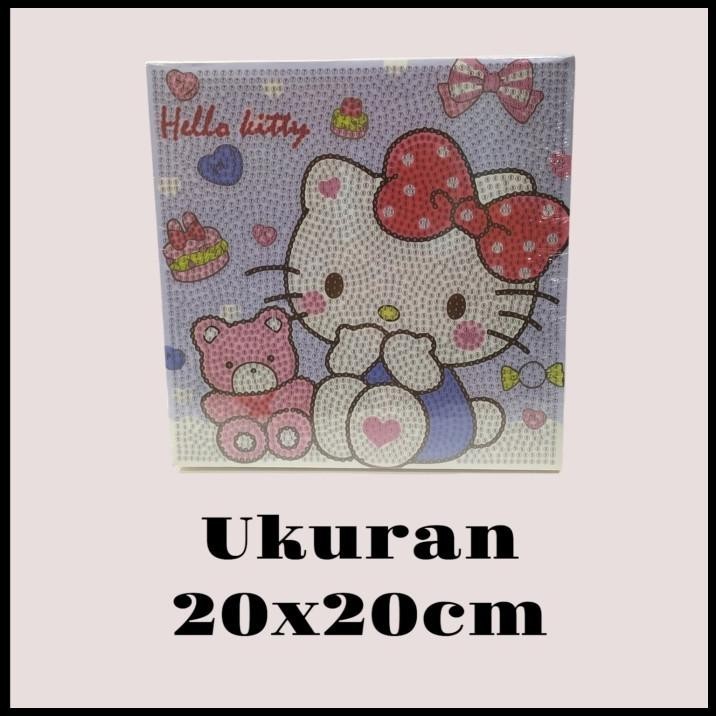 

TERBARU STIKER DIAMOND PAINTING DIY BINGKAI KOTAK UKURAN 20X20 CM SET SANRIO !!