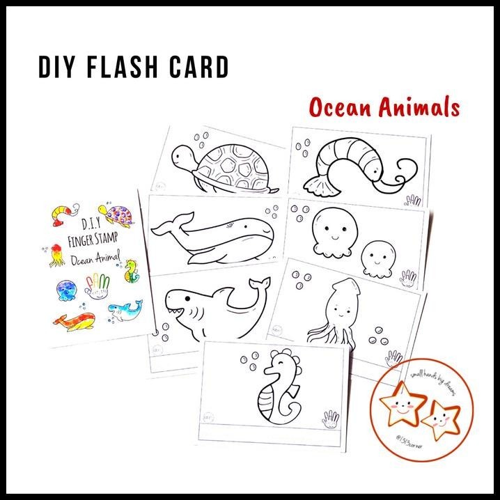 

BEST DEAL MAINAN EDUKASI ANAK - DIY FINGER STAMP BINATANG LAUT !